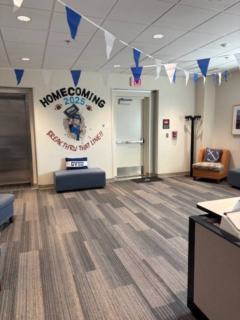 Housing & Residence Life Homecoming Office decorations